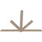 Ekena Millwork Kennewick Smooth Timber Gable Bracket, Douglas Fir, 96"W x 64"H x 1 1/2"D x 5 1/2"F, 16/12 Pitch GBW096X64X0206KEN00SDF - alternate 5